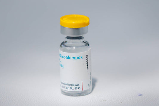 Monkeypox vaccine bottle, photo by reuters